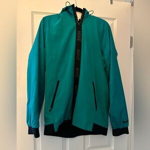 Nike Men's Aqua Windbreaker Jacket Size M